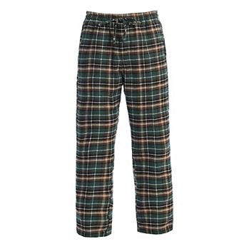 Gioberti Men's Yarn Dye Brushed Flannel Pajama Pants, Elastic Waist