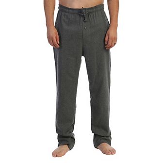 Gioberti Men's Yarn Dye Brushed Flannel Pajama Pants, Elastic Waist