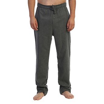 Gioberti Men's Yarn Dye Brushed Flannel Pajama Pants, Elastic Waist