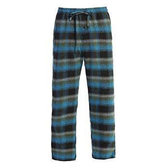 Gioberti Men's Yarn Dye Brushed Flannel Pajama Pants, Elastic Waist