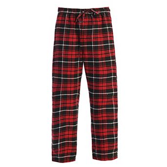 Gioberti Men's Yarn Dye Brushed Flannel Pajama Pants, Elastic Waist