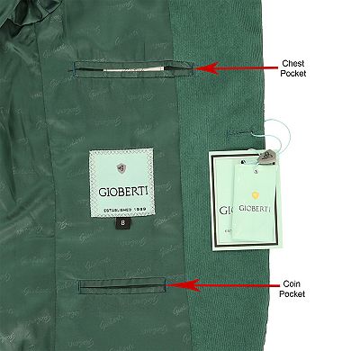 Gioberti Kid's Corduroy Blazer Jacket