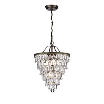 Greenville Signature 4-Light Crystal Chandelier for Dining/Living Room, Bedroom, Office, Entryway