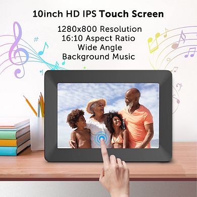 10.1" Wi-Fi Digital Photo Frame with Photos/Videos sharing