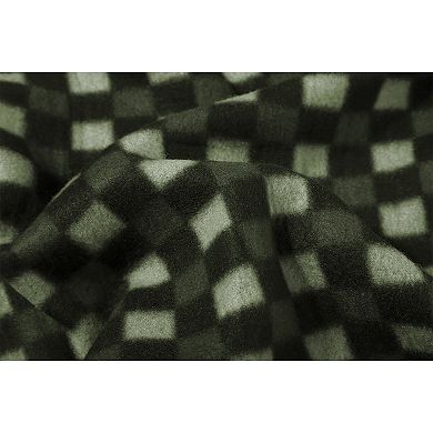 Gioberti Boy's Full Zip Cardigan Patch Design Sweater With Brushed Flannel Lining