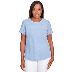 Womens Blue Alfred Dunner Tops, Clothing