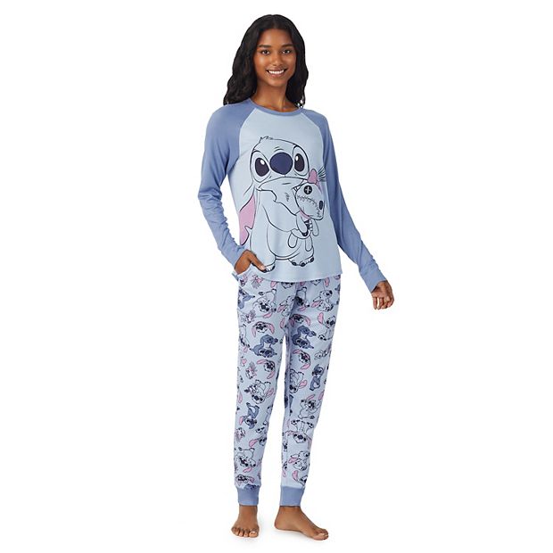 Disney's Lilo & Stitch Women's Long Sleeve Pajama Top & Joggers Sleep Set