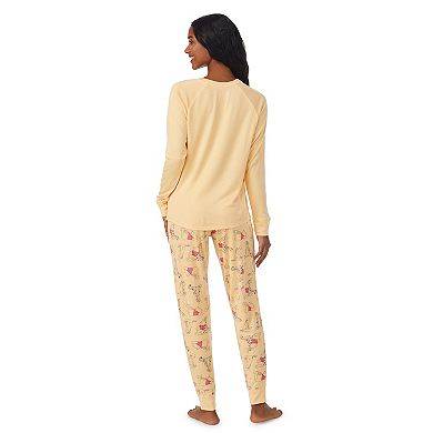 Women's Disney's Winnie The Pooh "No Bothers Today" Long Sleeve Top & Jogger Pajama Set