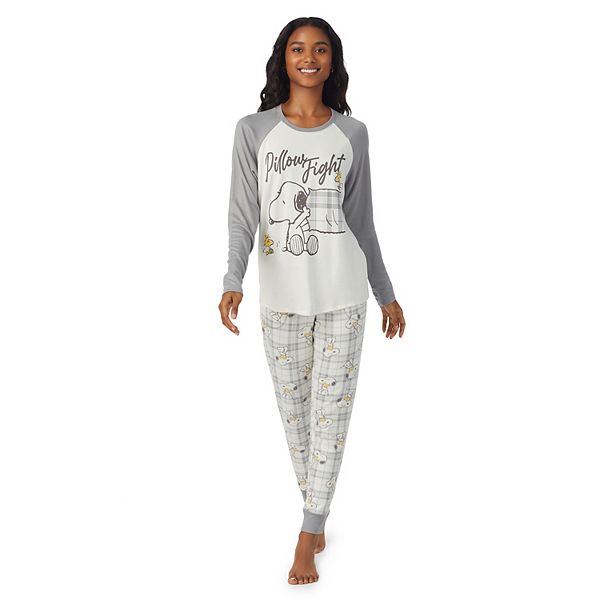 Peanuts Women's Snoopy And Woodstock Allover Print Smooth Fleece