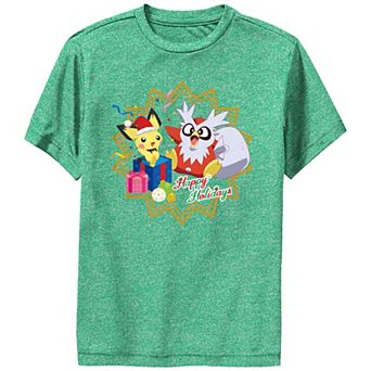 Boys Pokemon Happy Holidays Performance Graphic Tee