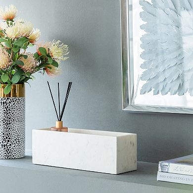 A&B Home Rectangular Marble Tray