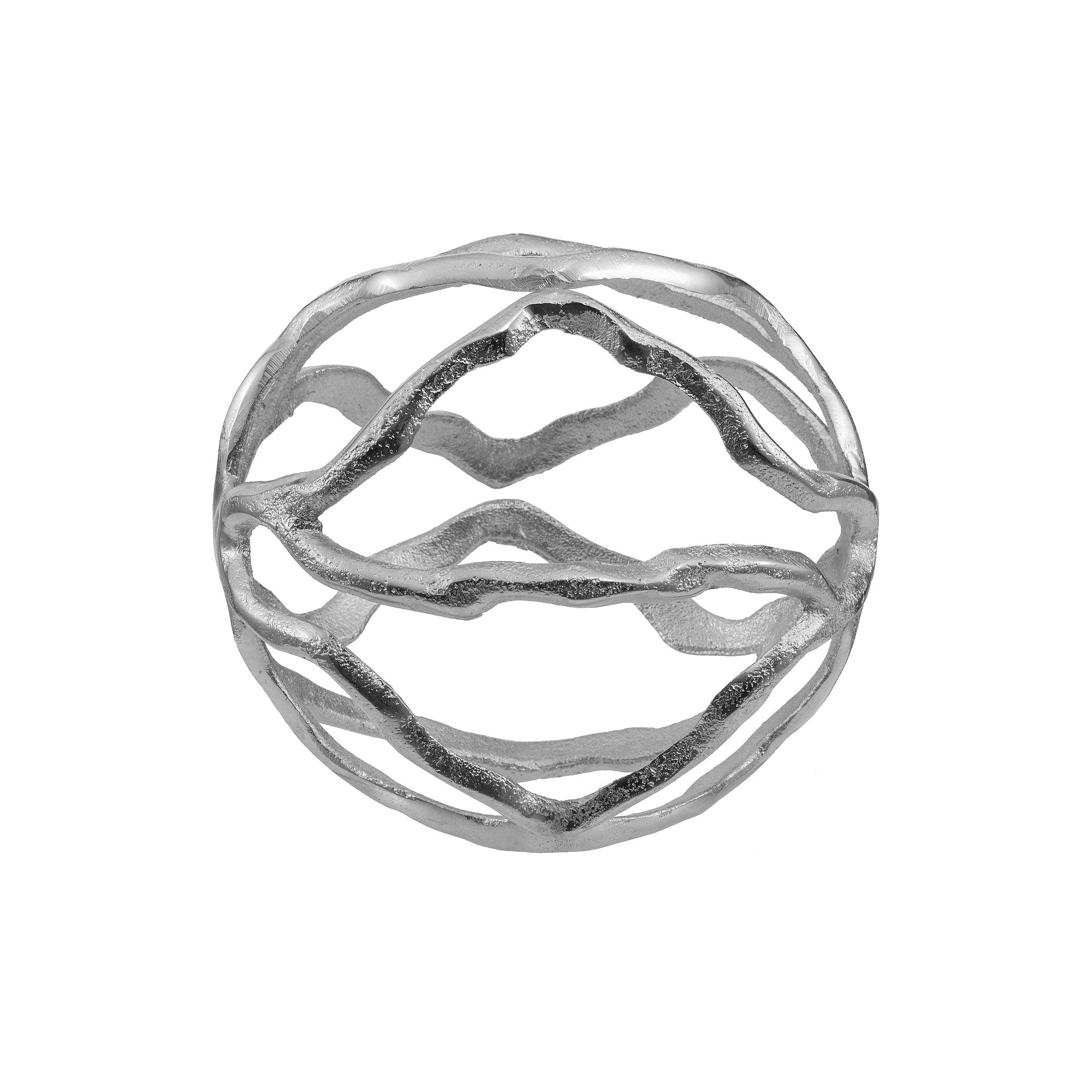 A&B Home Wave Sphere Table Decor, Grey