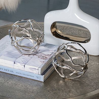 A&B Home Spheres Table Decor 2-piece Set