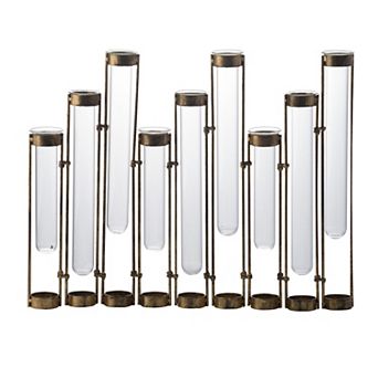 A&B Home Staggered Vial Flower Vase Table Decor