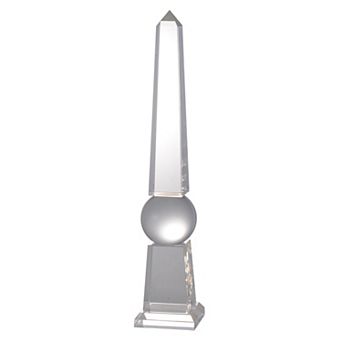 A&B Home Obelisk Clear Floor Decor