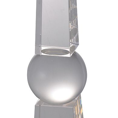 A&B Home Obelisk Clear Floor Decor