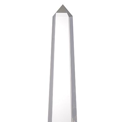 A&B Home Obelisk Clear Floor Decor