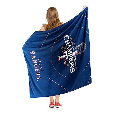 Texas Rangers 2023 World Series Champs Glory Rangers Silk Touch Throw