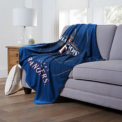 Texas Rangers 2023 World Series Champs Glory Rangers Silk Touch Throw