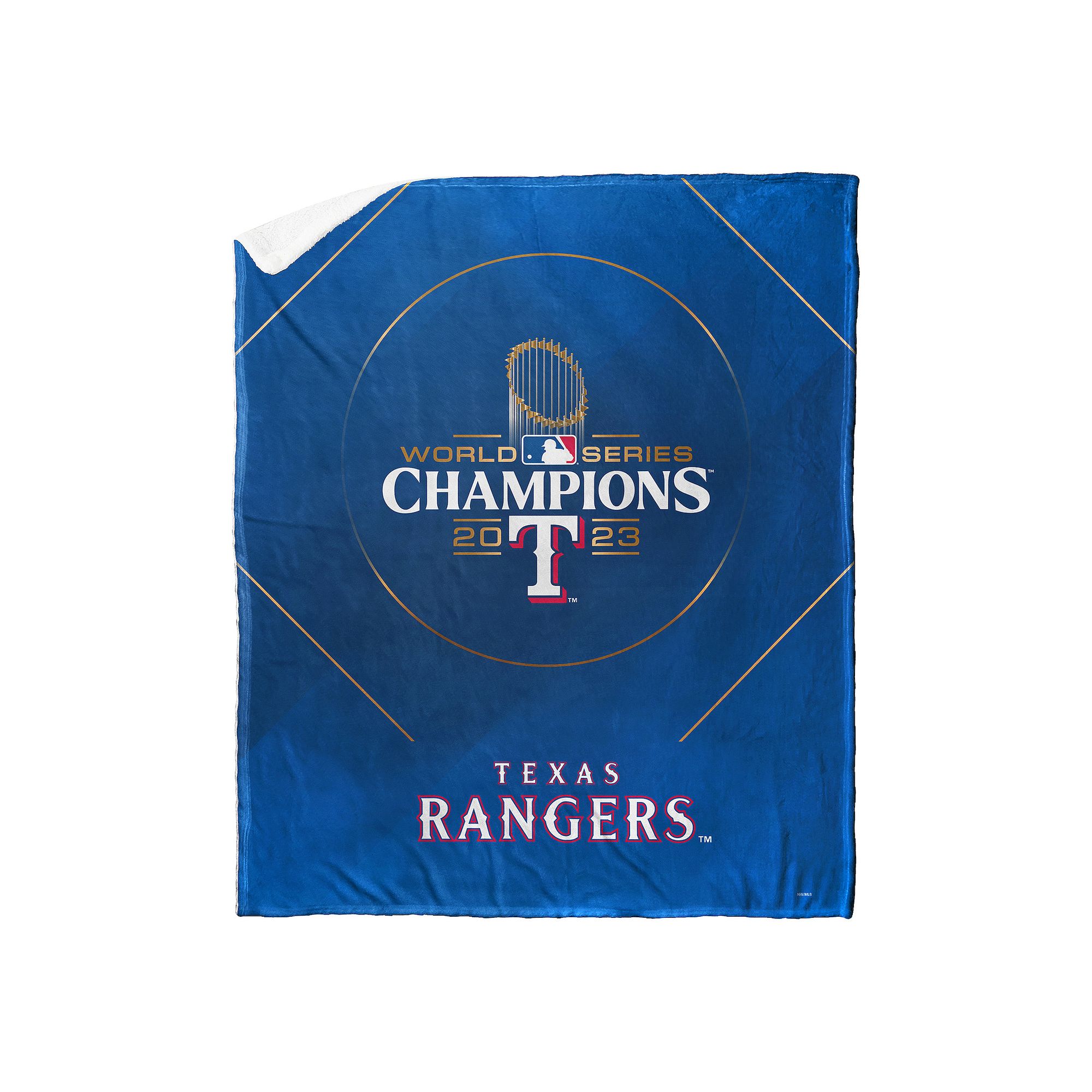 Texas Rangers 2023 World Series Champs Glory Rangers Silk Touch Sherpa Thro
