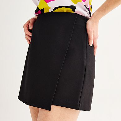 Women's Nine West Asymmetrical Wrap Skort