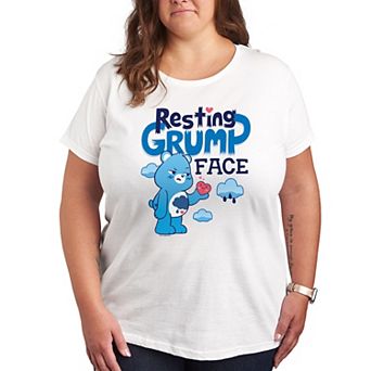 Plus Care Bears Resting Grump Face Graphic Tee
