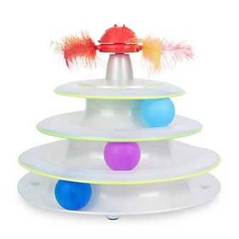 Catstages Tower Of Tracks With Mushroom Topper Cat Toy