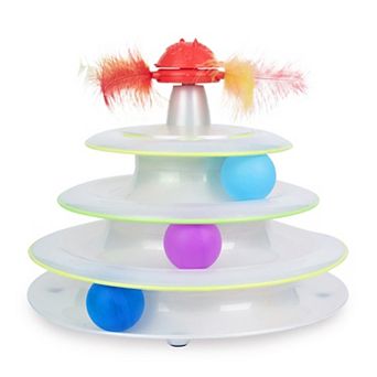 Catstages Tower Of Tracks With Mushroom Topper Cat Toy