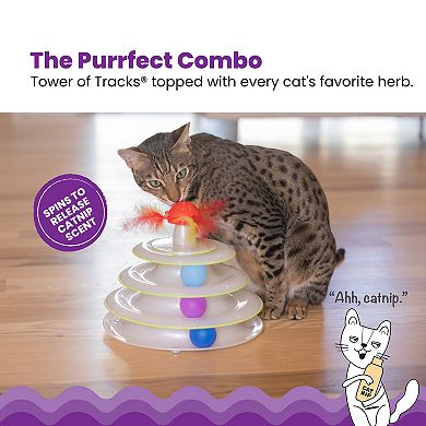 Catstages Tower Of Tracks With Mushroom Topper Cat Toy