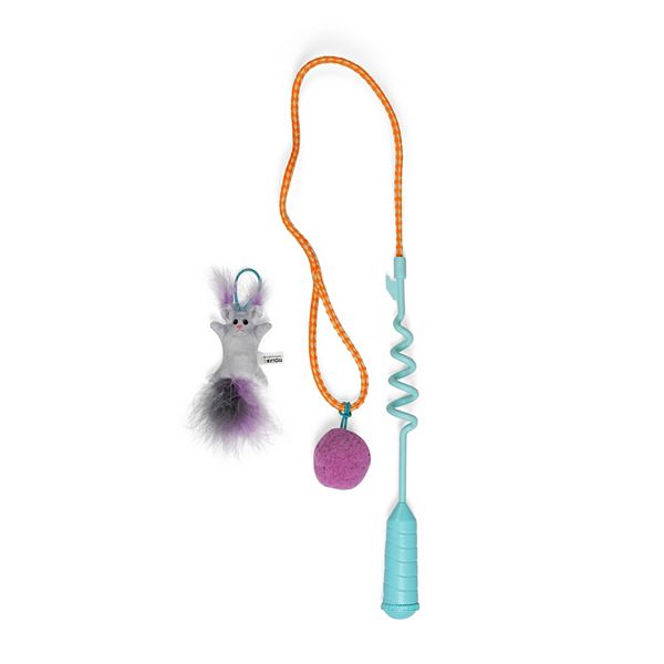 Catstages Cat-Apult Spring Wand Cat Toy - Multi