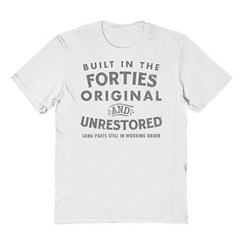 Men's Original & Unrestored Built in The Forties Graphic Tee