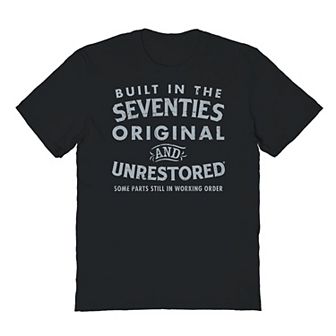 Men's Original & Unrestored Built in The Seventies Graphic Tee