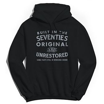 Men's Original & Unrestored Built in The Seventies Graphic Hoodie