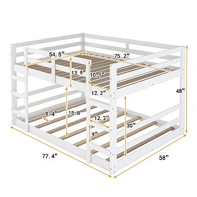 Merax Full Over Full Bunk Bed With Ladder