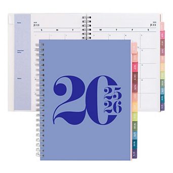 Rileys & Co 2025-2026 12-month Typographic Academic Weekly & Monthly Planner