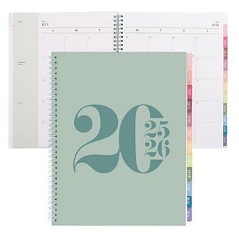 Rileys & Co 2025-2026 12-month Typographic Academic Weekly & Monthly Planner
