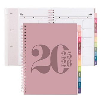 Rileys & Co 2025-2026 12-month Typographic Academic Weekly & Monthly Planner