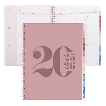 Rileys & Co 2025-2026 12-month Typographic Academic Weekly & Monthly Planner