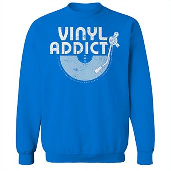 Men's Original & Unrestored Vinyl Addict Fleece Graphic Sweatshirt
