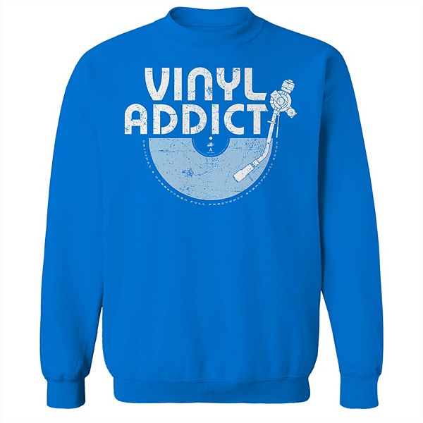 Men's Vinyl Addict Fleece Graphic Sweatshirt