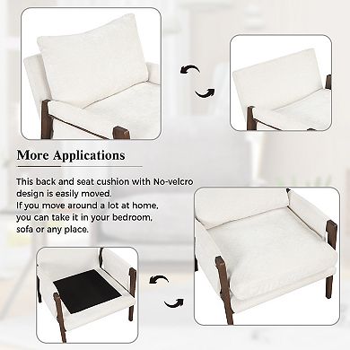 Merax Mid-century Modern Velvet Accent Chair