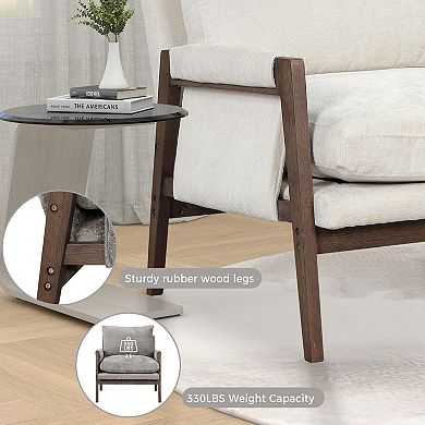 Merax Mid-century Modern Velvet Accent Chair