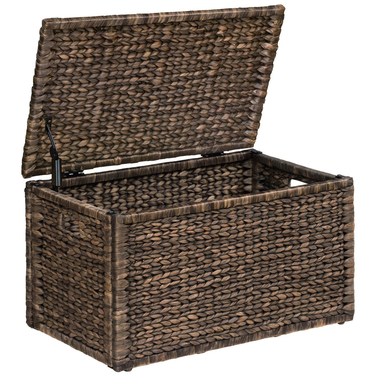 Farmlyn Creek 2 Pack Decorative Water Hyacinth Storage Baskets with 3  Compartments for Bathroom, Laundry Room, Nursery