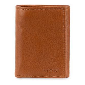 Men's Levi's® RFID-Blocking Slim Trifold Wallet with Hidden Zipper Pocket