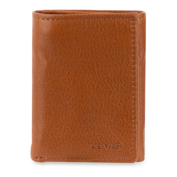 Men's Levi's® RFID-Blocking Slim Trifold Wallet with Hidden Zipper