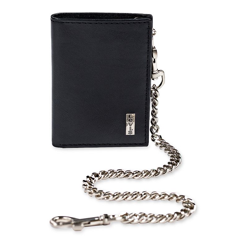 Llife LEATHER CHAIN WALLET CODE　2色セット Levi's® RFID-Safe Leather Duo Fold Wallet with Removable Chain