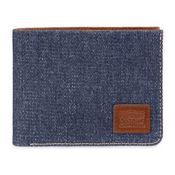 Men's Levi's® RFID-Blocking Denim Leather Bifold Wallet