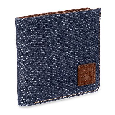 Men's Levi's® RFID-Blocking Denim Leather Bifold Wallet