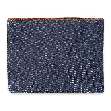 Men's Levi's® RFID-Blocking Denim Leather Bifold Wallet