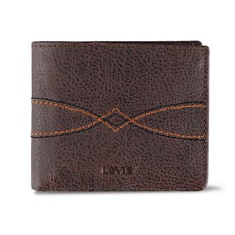 Men's Levi's RFID-Blocking Western Stitched Extra-Capacity Genuine Leather Bifold Wallet